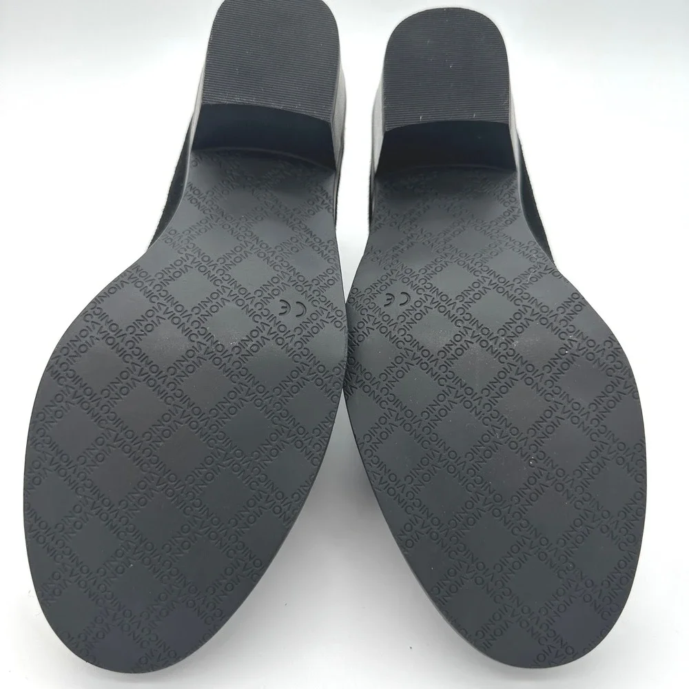 Vionic Andi Black Suede Lace Up‎ Ankle Booties Women's Size 7.5